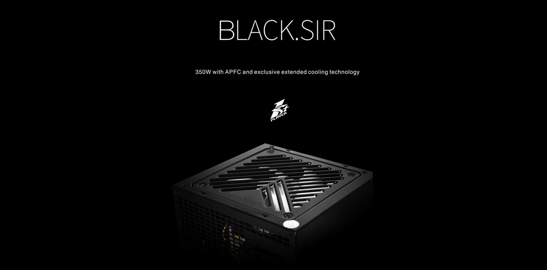 High-performance Black Sir gaming PC with advanced cooling technology.