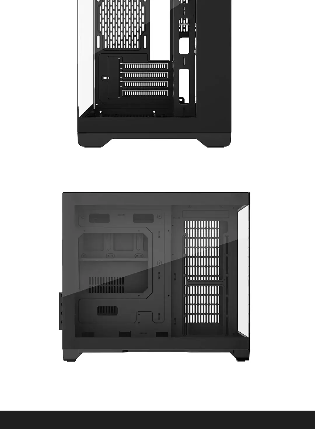 High-quality PC case with advanced cooling and spacious interior for gaming and professional setups.