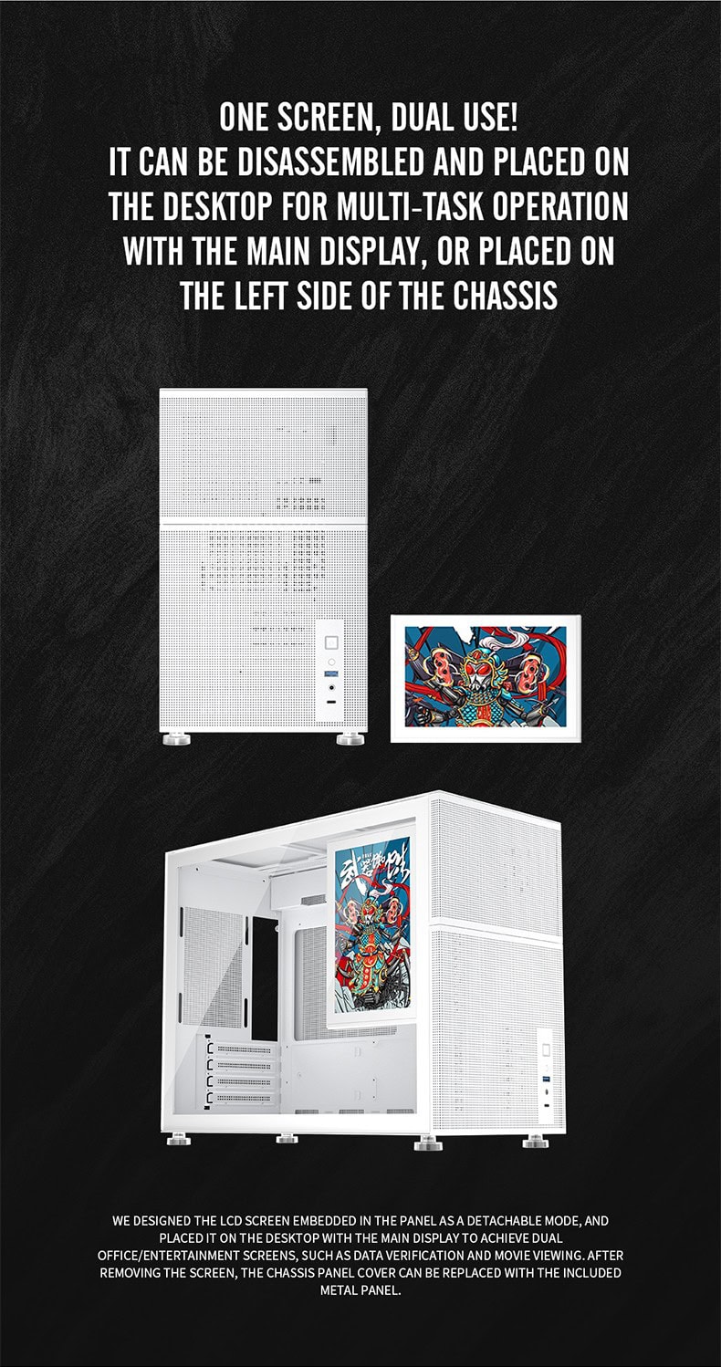 High-performance MI6-EV gaming PC with dual-screen setup.