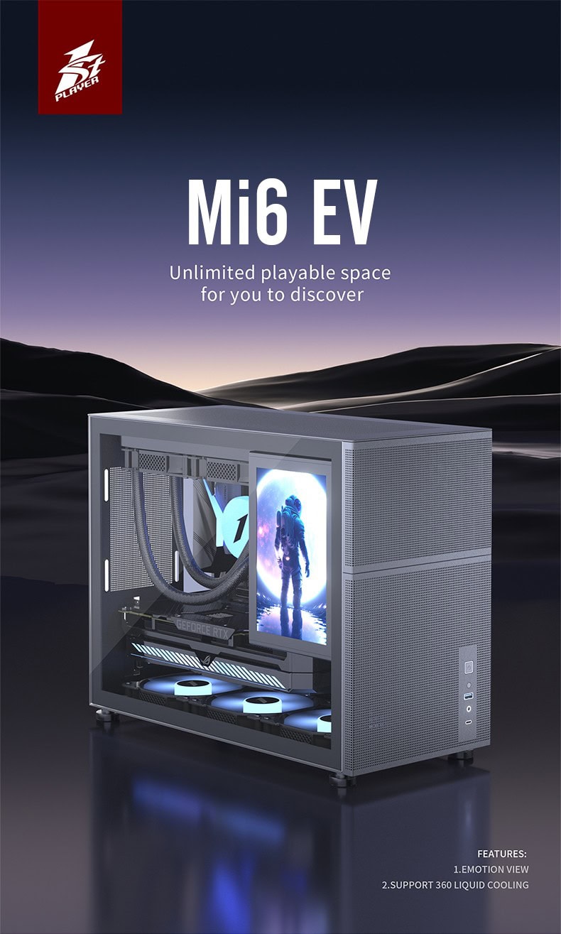 High-performance gaming PC with advanced cooling and 360-degree support for immersive gaming experie.