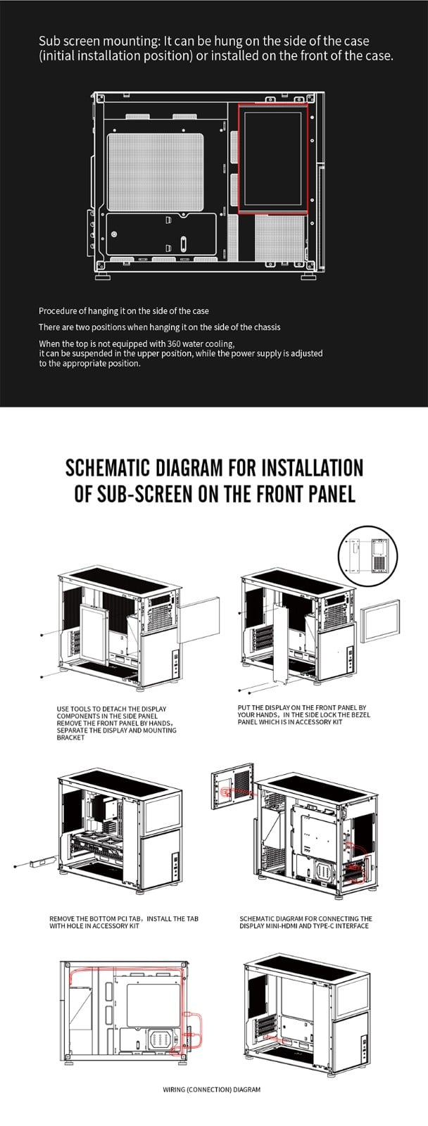 Custom PC case with advanced cooling and modular design features.