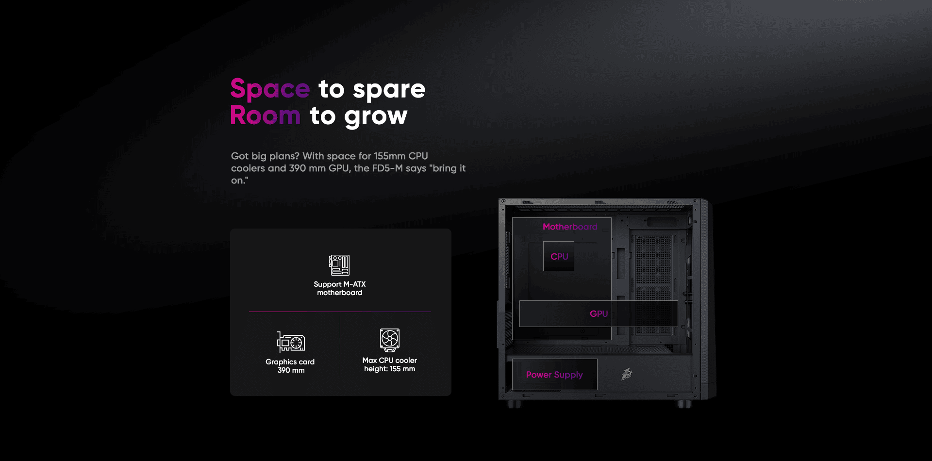 Custom gaming PC with advanced cooling and powerful components.