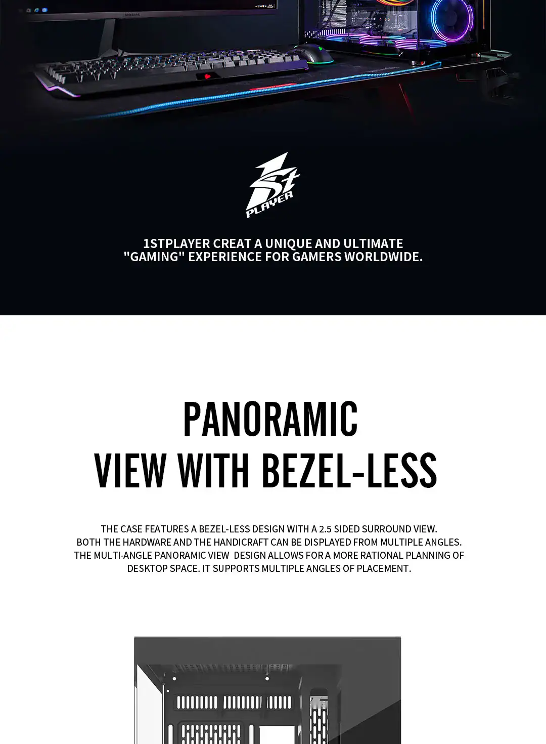 High-quality gaming monitor MV6-TP with bezel-less display for an immersive gaming experience.